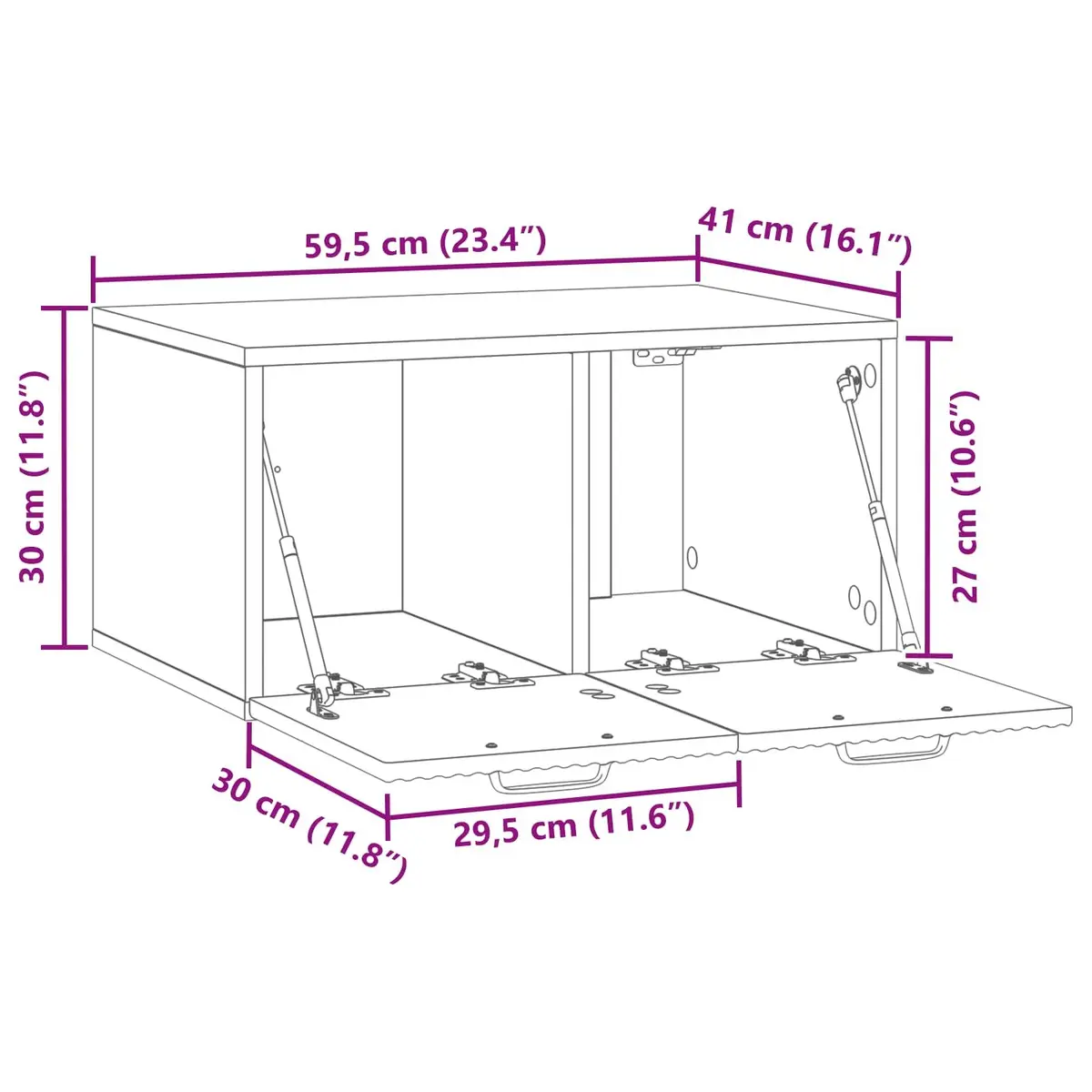 Wall-Mounted TV Cabinet for Living Room Use