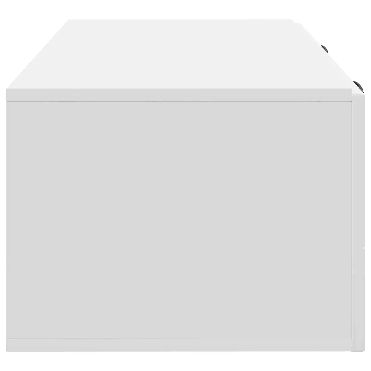 Wall-Mounted TV Cabinet White Modern Storage Unit Entertainment Media Display