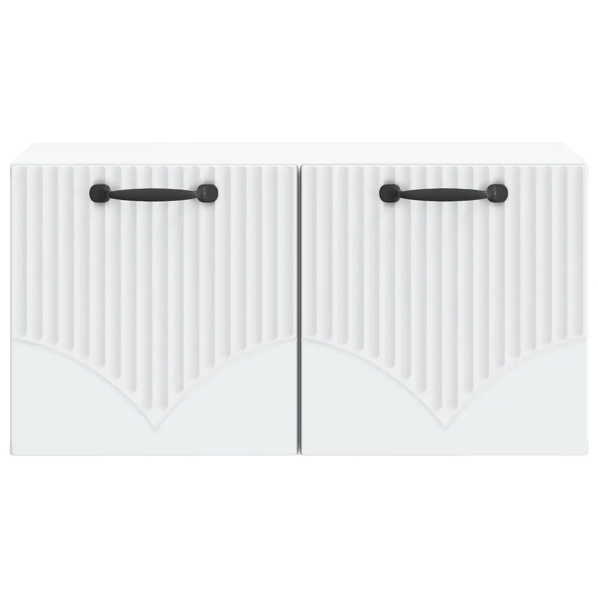 Wall-Mounted TV Cabinet White Modern Living Room Storage Entertainment Unit