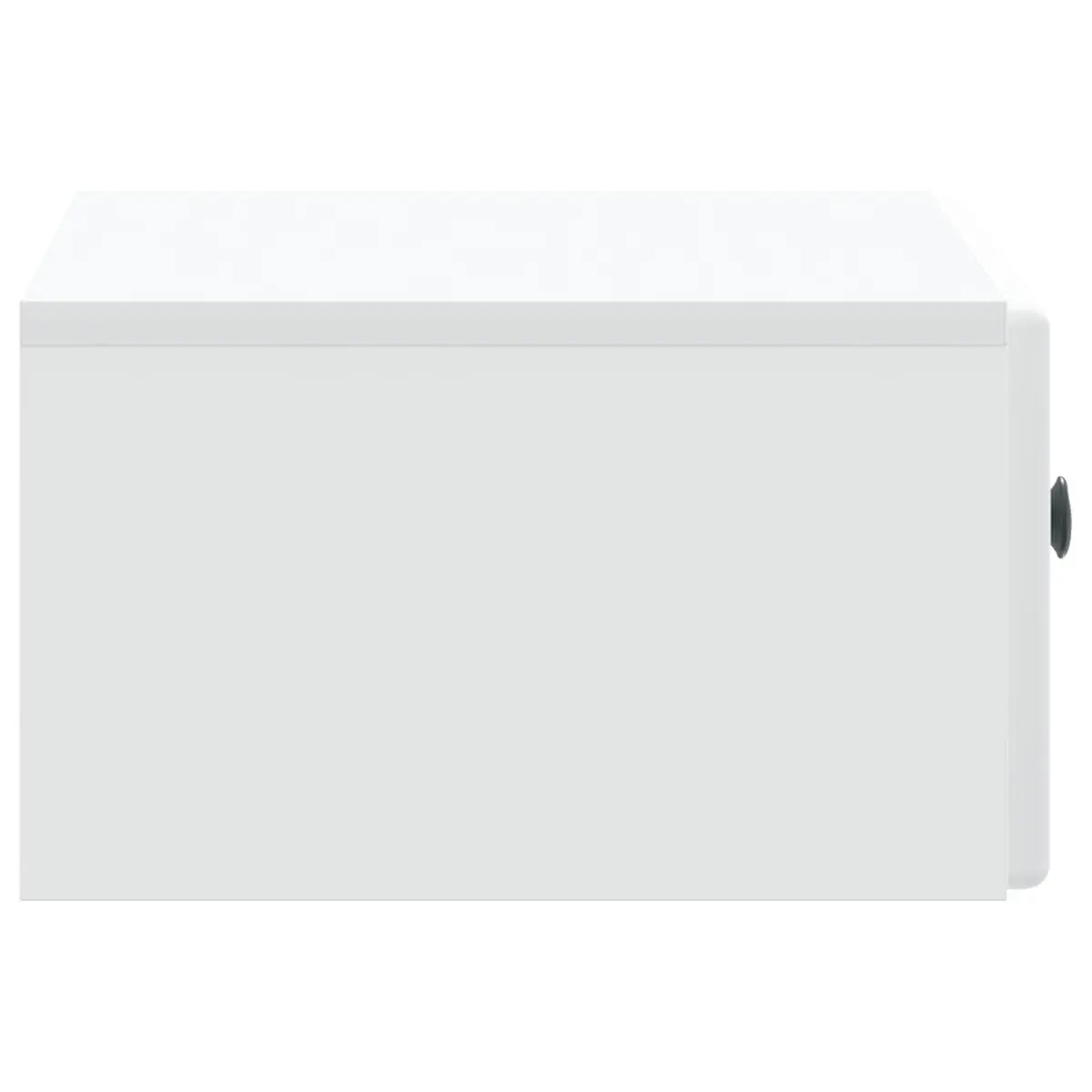 Wall-Mounted Bedside Cabinet White Compact Modern Storage Drawer Shelf