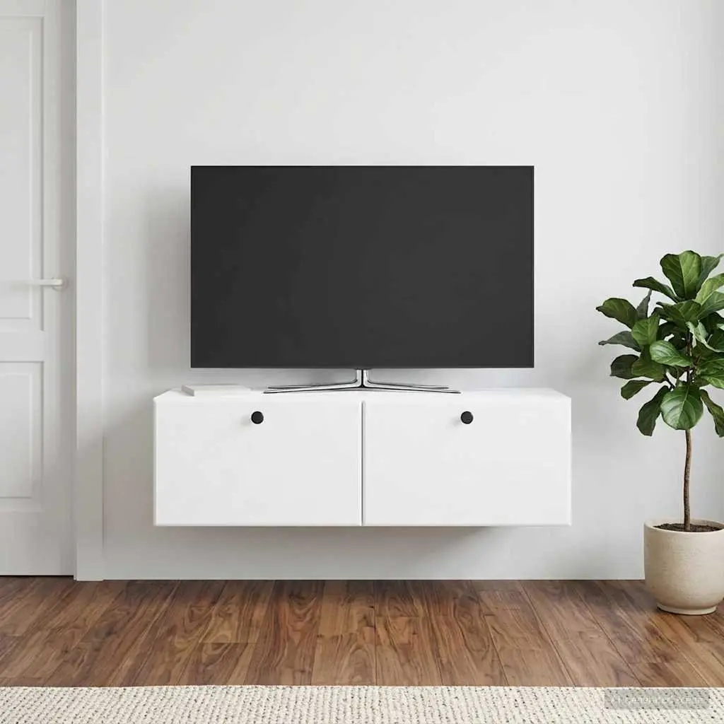 Wall-Mounted TV Cabinet with Easy Access