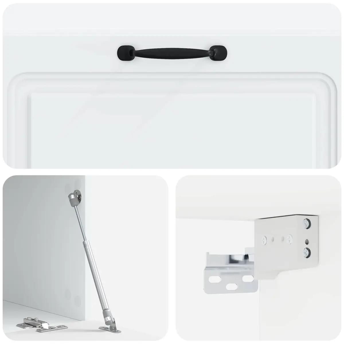 White TV Cabinet for Wall Mounting