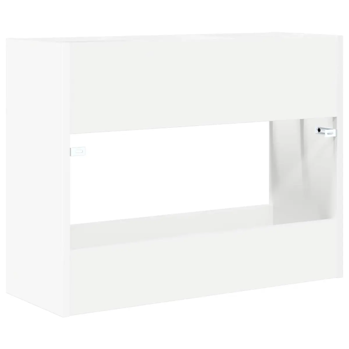 Umbrella Stand White Modern Engineered Wood Storage Rack Hallway Mudroom