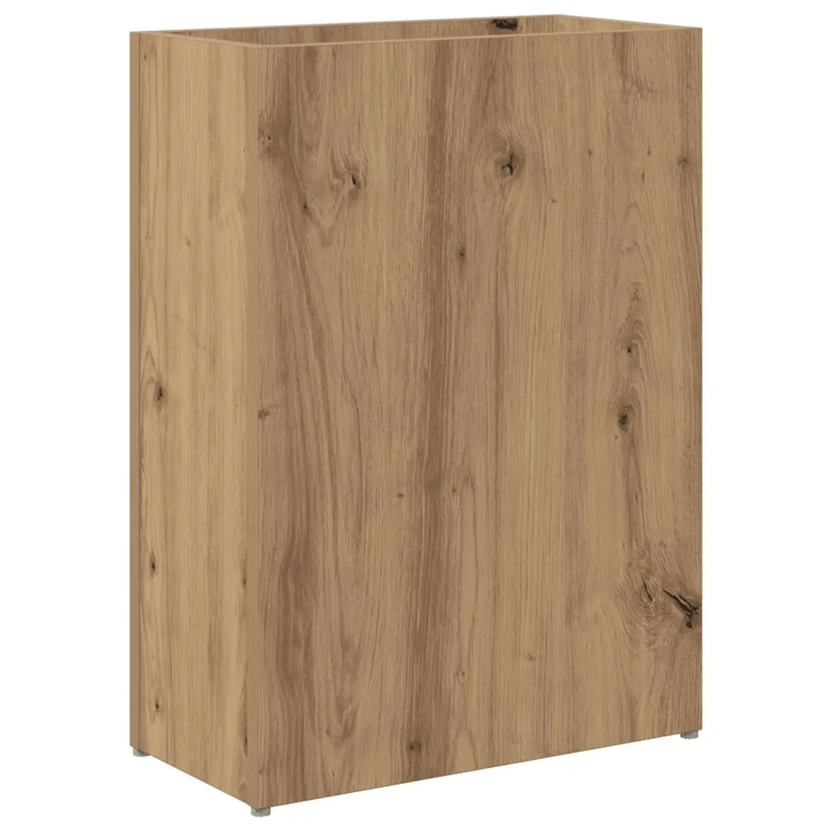 Umbrella Stand Brown Rectangular Engineered Wood Multiple Compartments