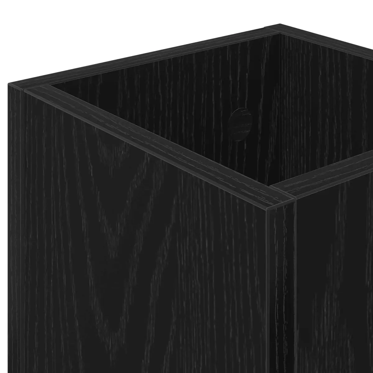 Umbrella Stand Wooden Black Hallway Storage Rack Rectangular Modern Home
