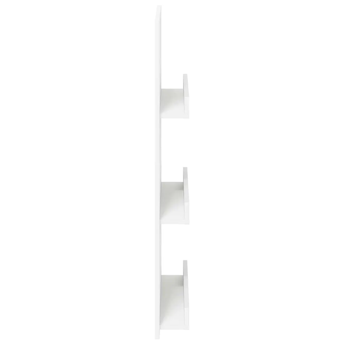 Magazine Rack White Engineered Wood Organiser for Living Room Office Bedroom