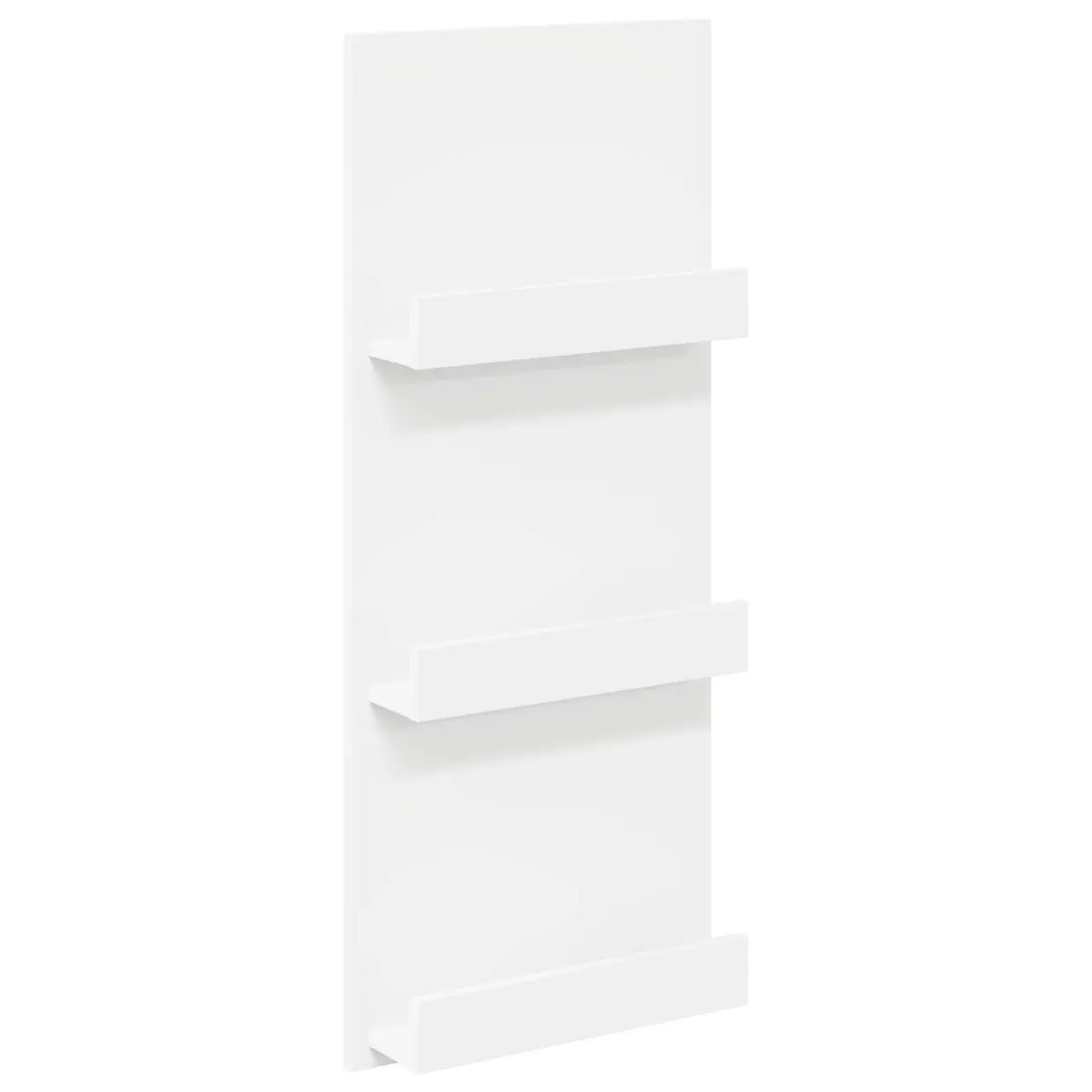 Magazine Rack with Shelf White Storage Organiser Living Room Office Bedroom 43cm