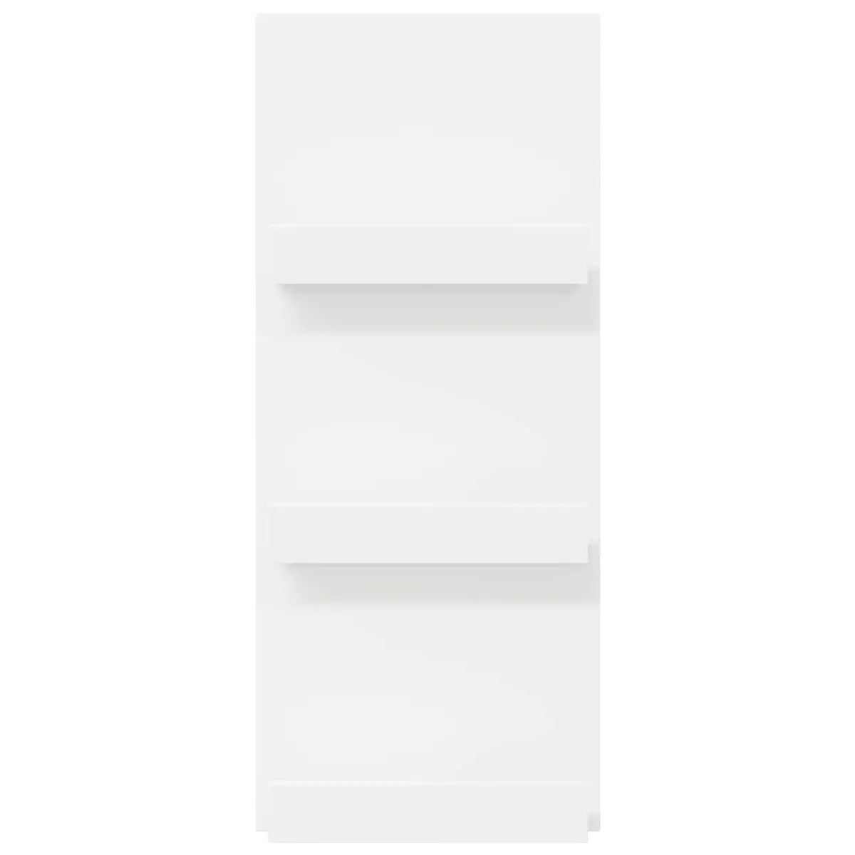 Magazine Rack with Shelf White Storage Organiser Living Room Office Bedroom 43cm