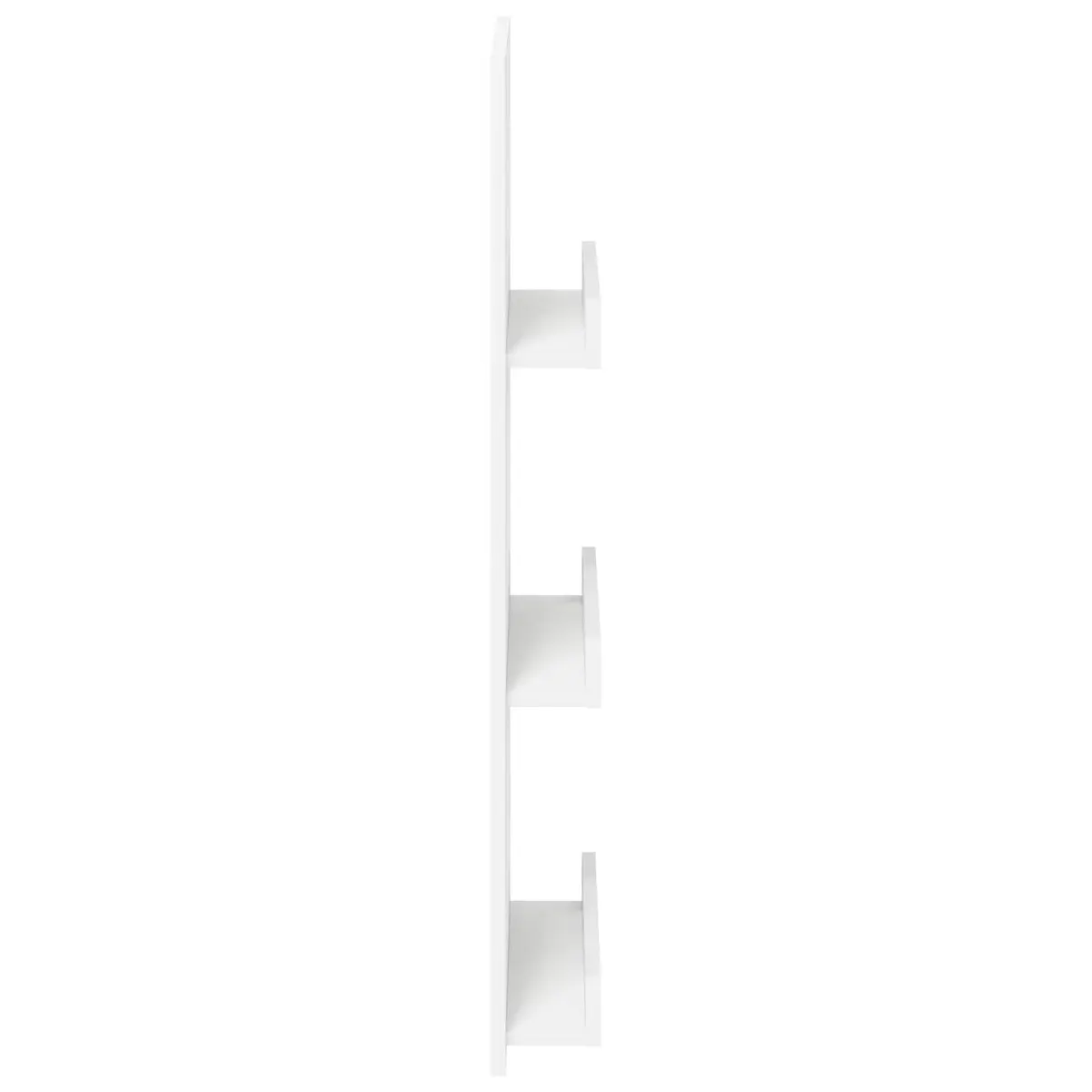 Magazine Rack with Shelf White Storage Organiser Living Room Office Bedroom 43cm
