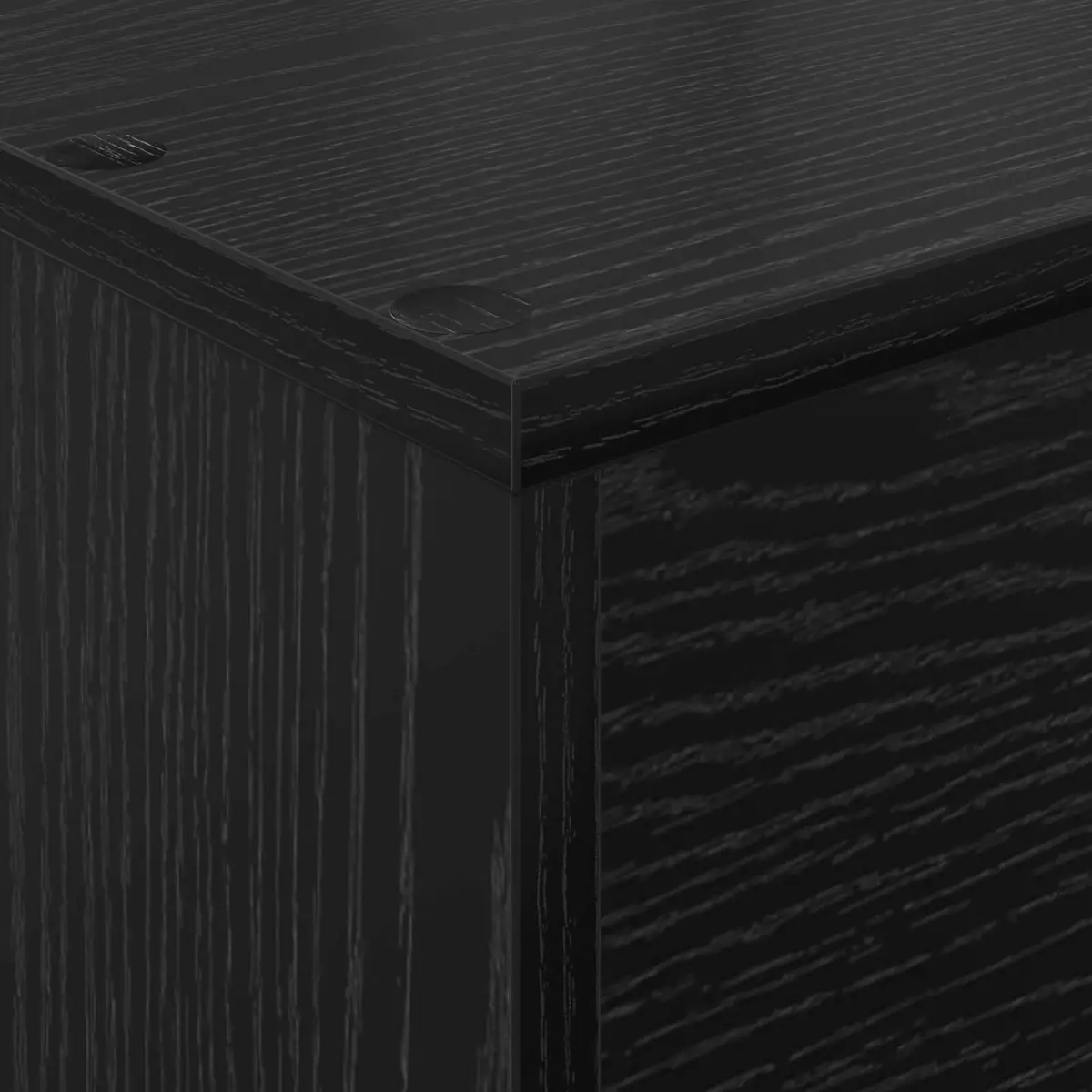 Magazine Rack Black Oak Storage Shelving Unit Engineered Wood Organiser Living