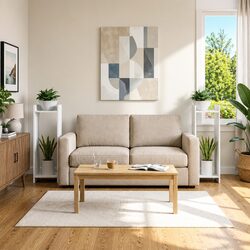 Compact and Sleek Plant Stand Set for Indoor Decor