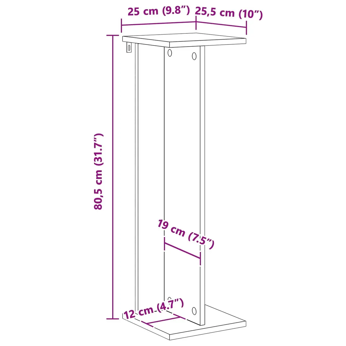 Plant Stand White 2 Piece Multi-Tier Display Indoor