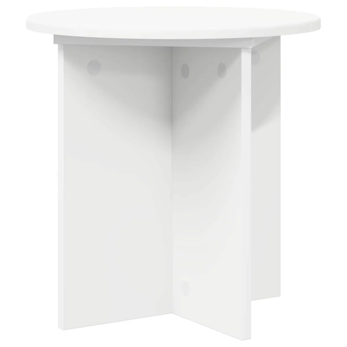Plant Stand White 40cm Modern Engineered Wood Indoor Display 2 Pieces