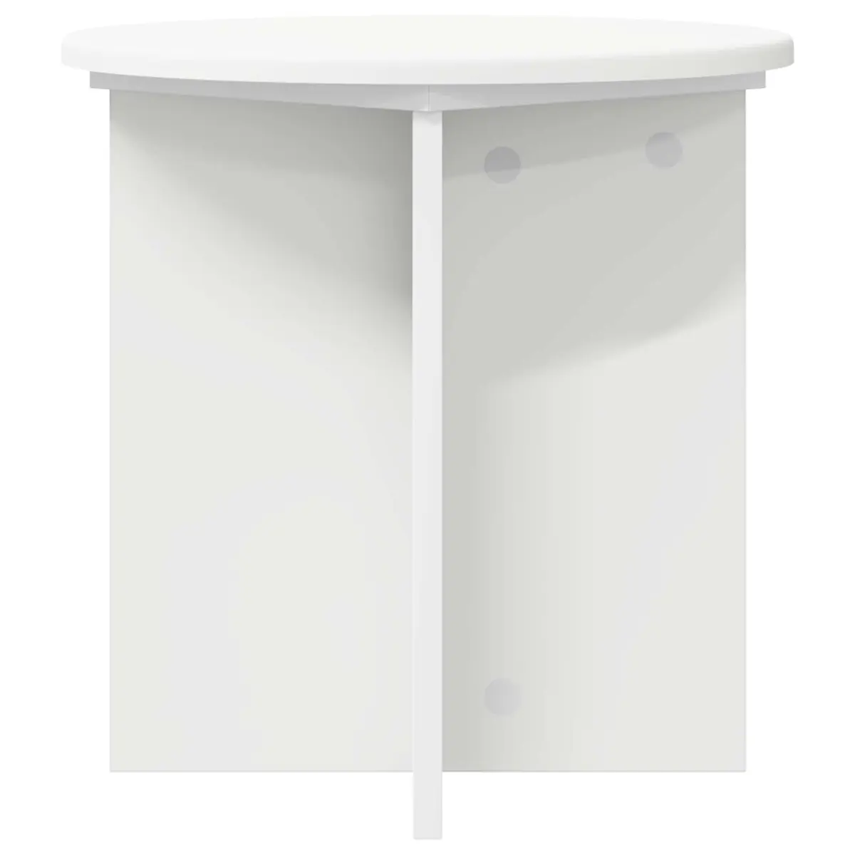 Plant Stand White 40cm Modern Engineered Wood Indoor Display 2 Pieces