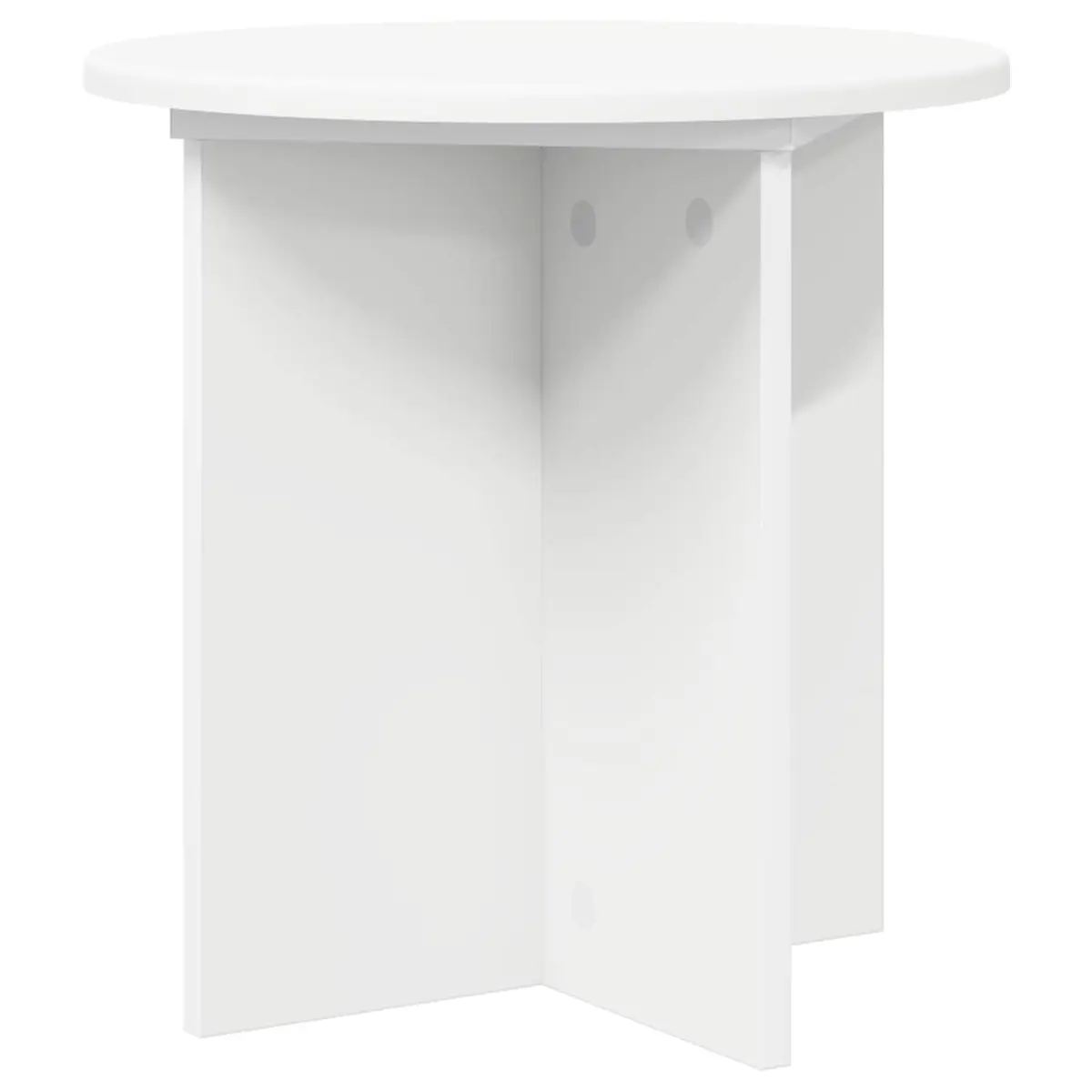 Plant Stand White 40cm Modern Engineered Wood Indoor Display 2 Pieces