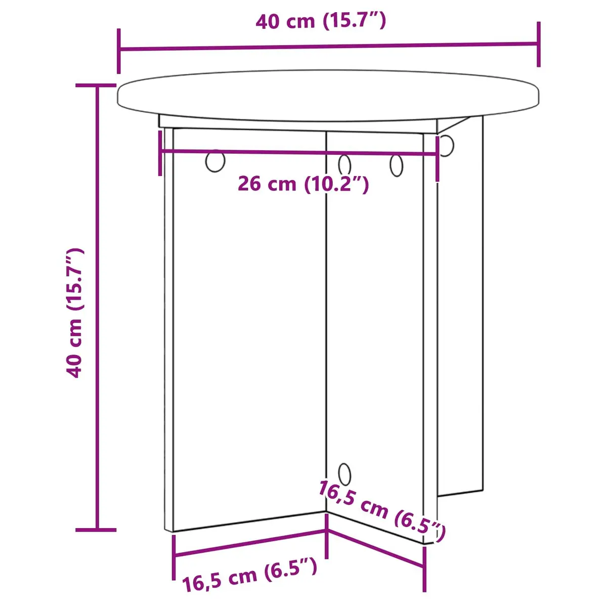 Plant Stand White 40cm Modern Engineered Wood Indoor Display 2 Pieces