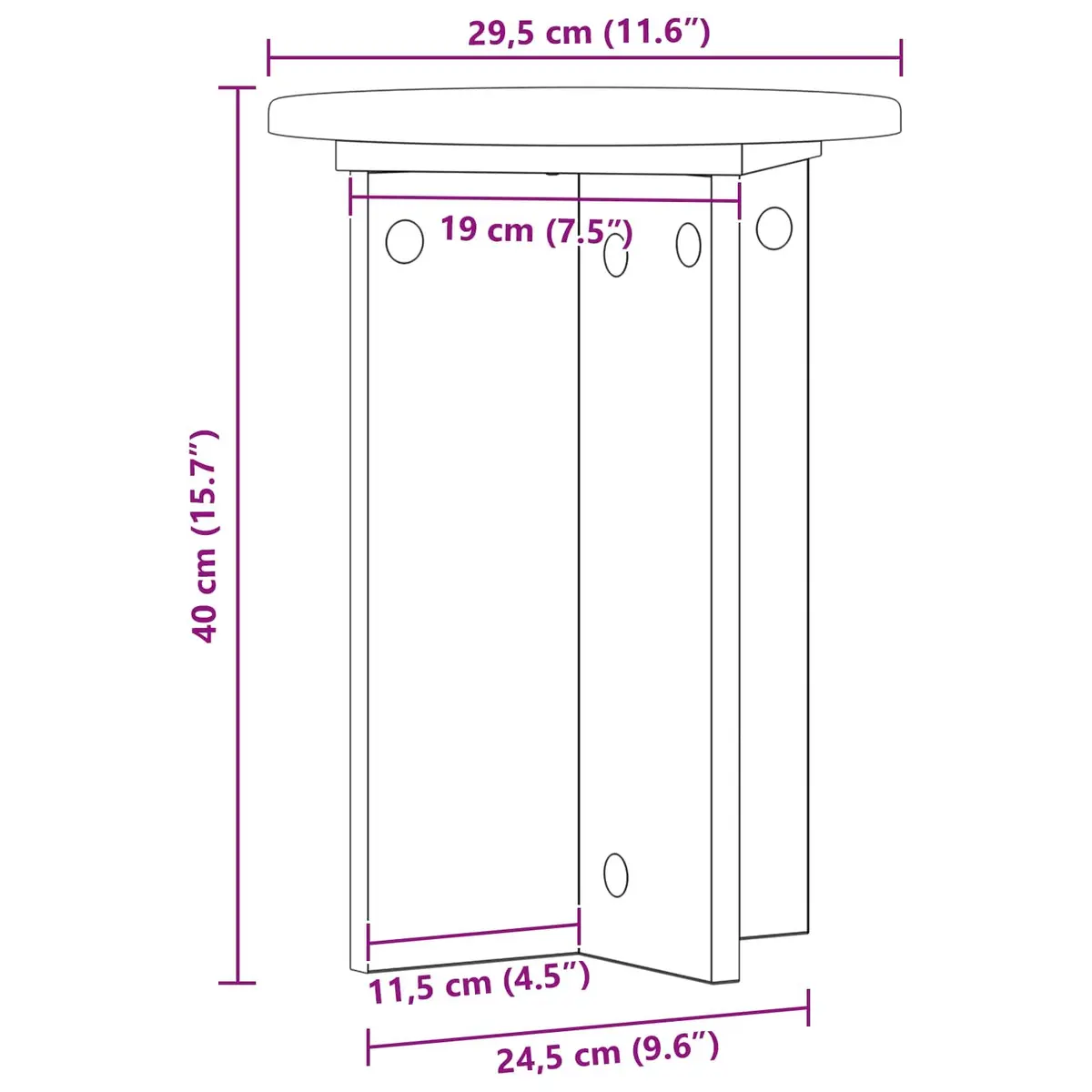 - 2-Piece Plant Stand Set