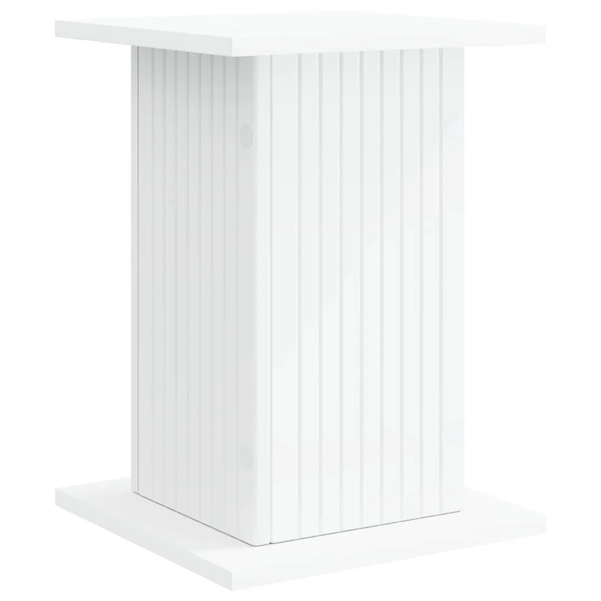 Plant Stand White 30.5cm Modern Indoor Display Riser 2 Pieces