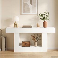 Sleek White Console Table 160cm: Style Meets Function