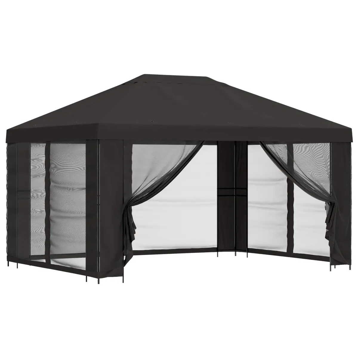 Garden Gazebo Canopy 4x3m Anthracite Outdoor Structures Shade Pavilion