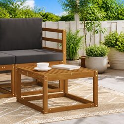 Outdoor Table Solid Acacia Wood Garden Side Table Balcony Backyard 59x59x37cm