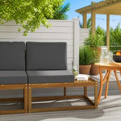 Outdoor Sofa End Unit for Gardens