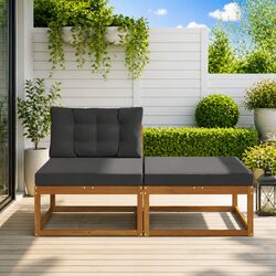 Effortless 2-Piece Outdoor Sectional Sofa for Your Space