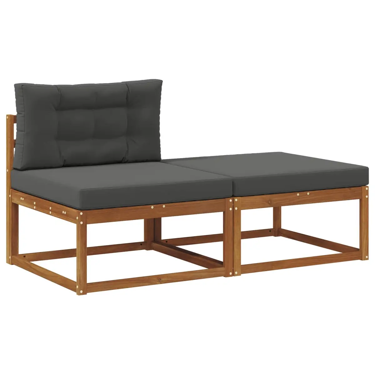 Outdoor Sectional Sofa Units 2 Piece Garden Patio Furniture Modular Seating