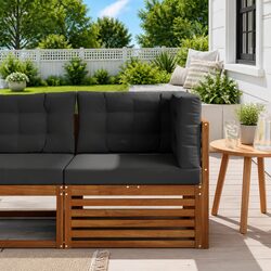 Compact and Stylish Outdoor Corner Sectional Sofa