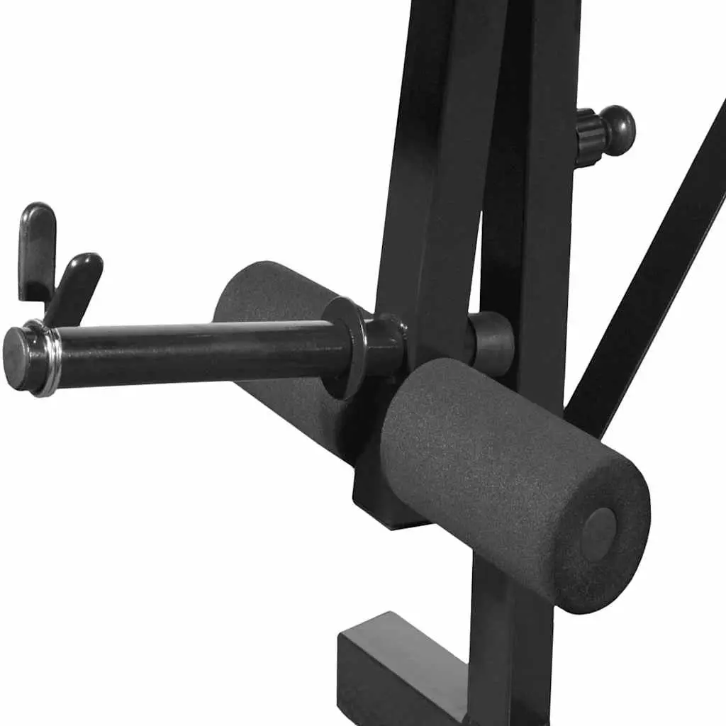 Weight Bench Black Adjustable Home Gym Fitness Equipment Multi-Station Press Curl Leg Station