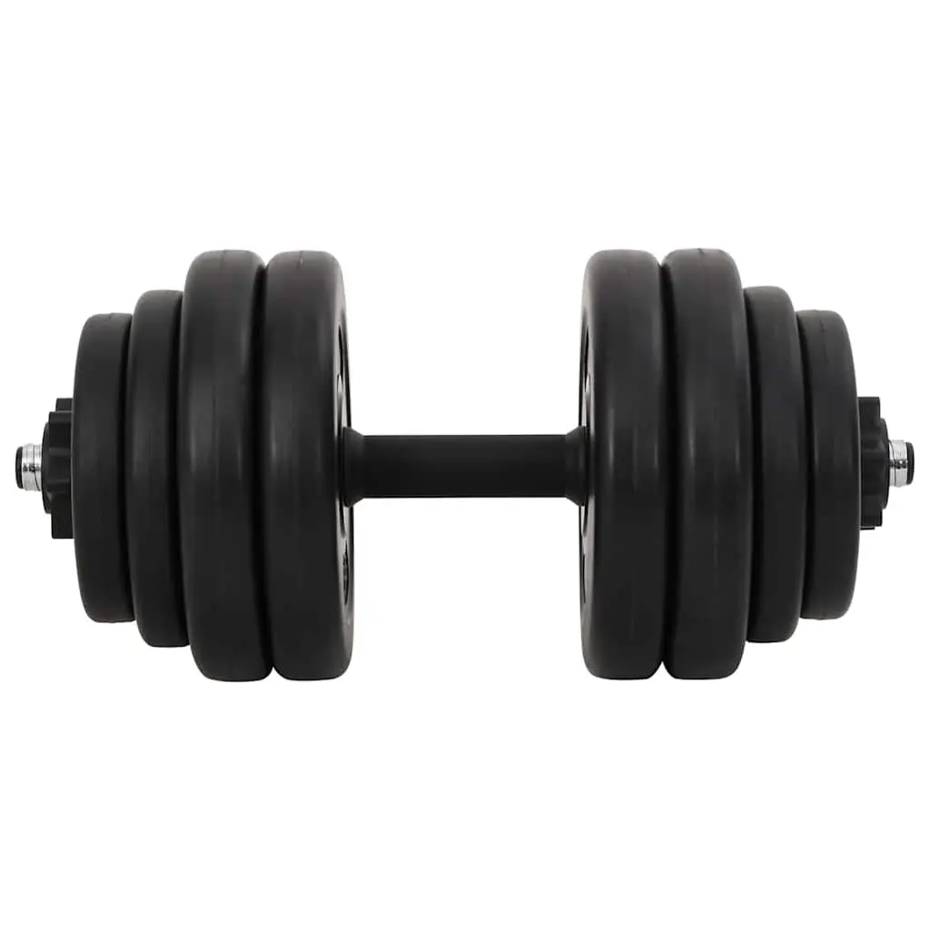 Dumbbells Red 15kg Ergonomic Anti-Slip Handles Strength Training Set