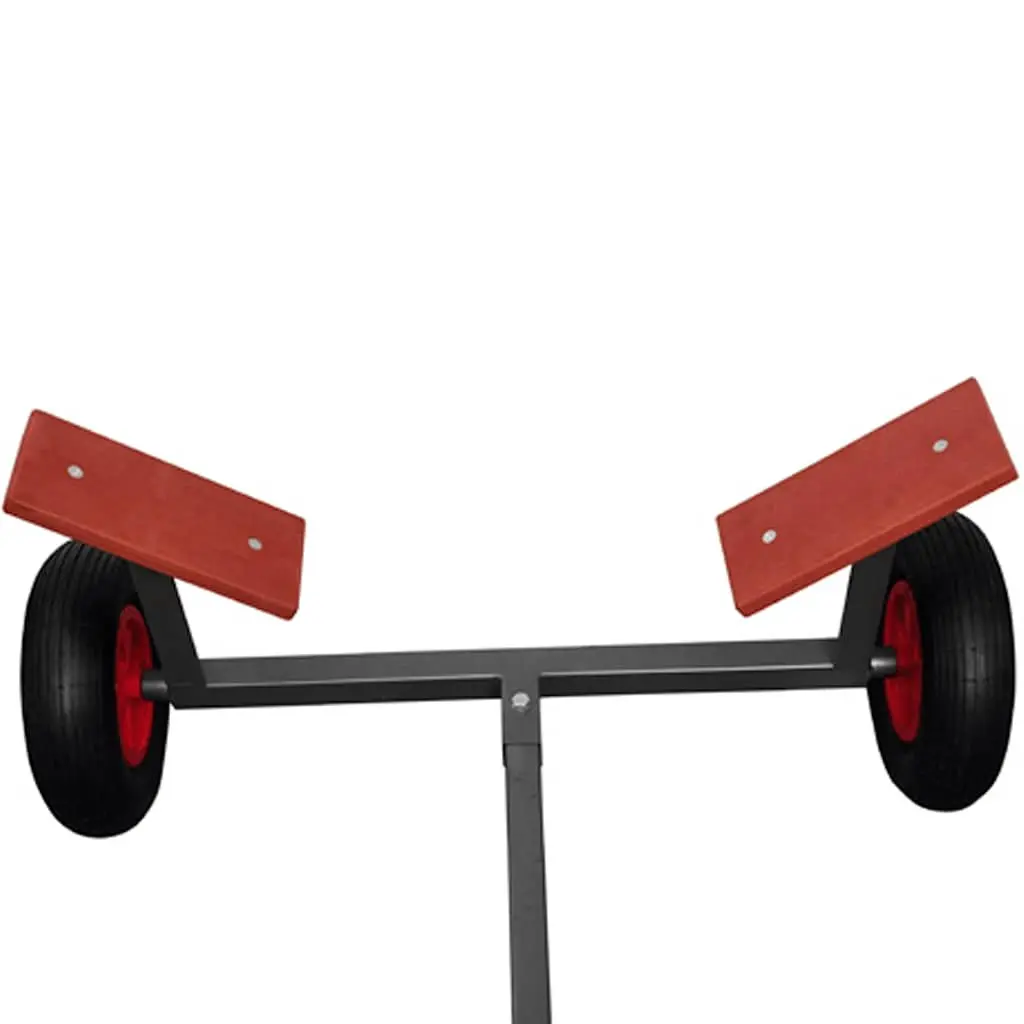 Boat Trailer Black 160 kg Capacity 3 Way Adjustable Frame Pneumatic Tyres