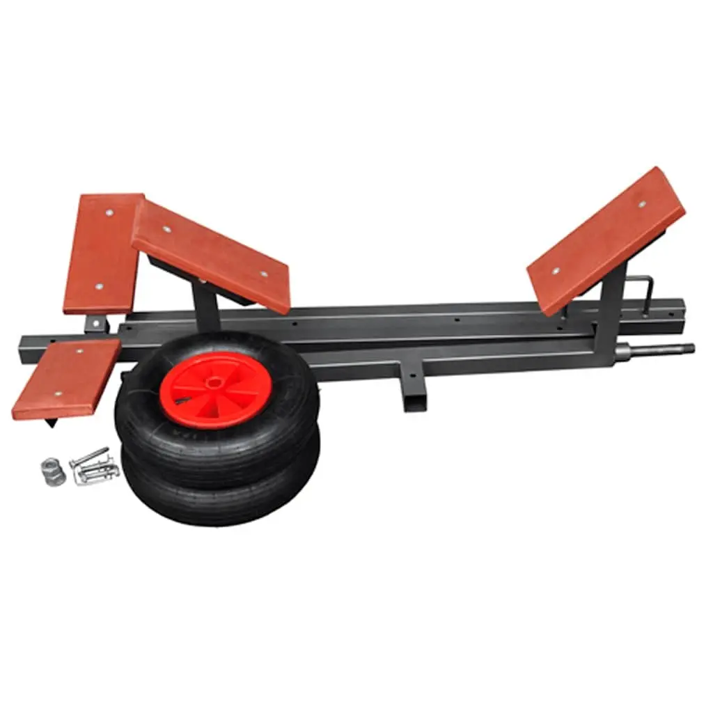 Boat Trailer Black 160 kg Capacity 3 Way Adjustable Frame Pneumatic Tyres