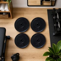 Compact 4 Piece Weight Plates Set for Strength Training