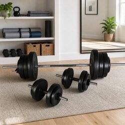Your 60.5kg Barbell and Dumbbell Set for Everyday Fitness
