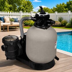 Pool Sand Filter Pump 600W 17000 L/H Above Ground Swimming Pool Cleaner