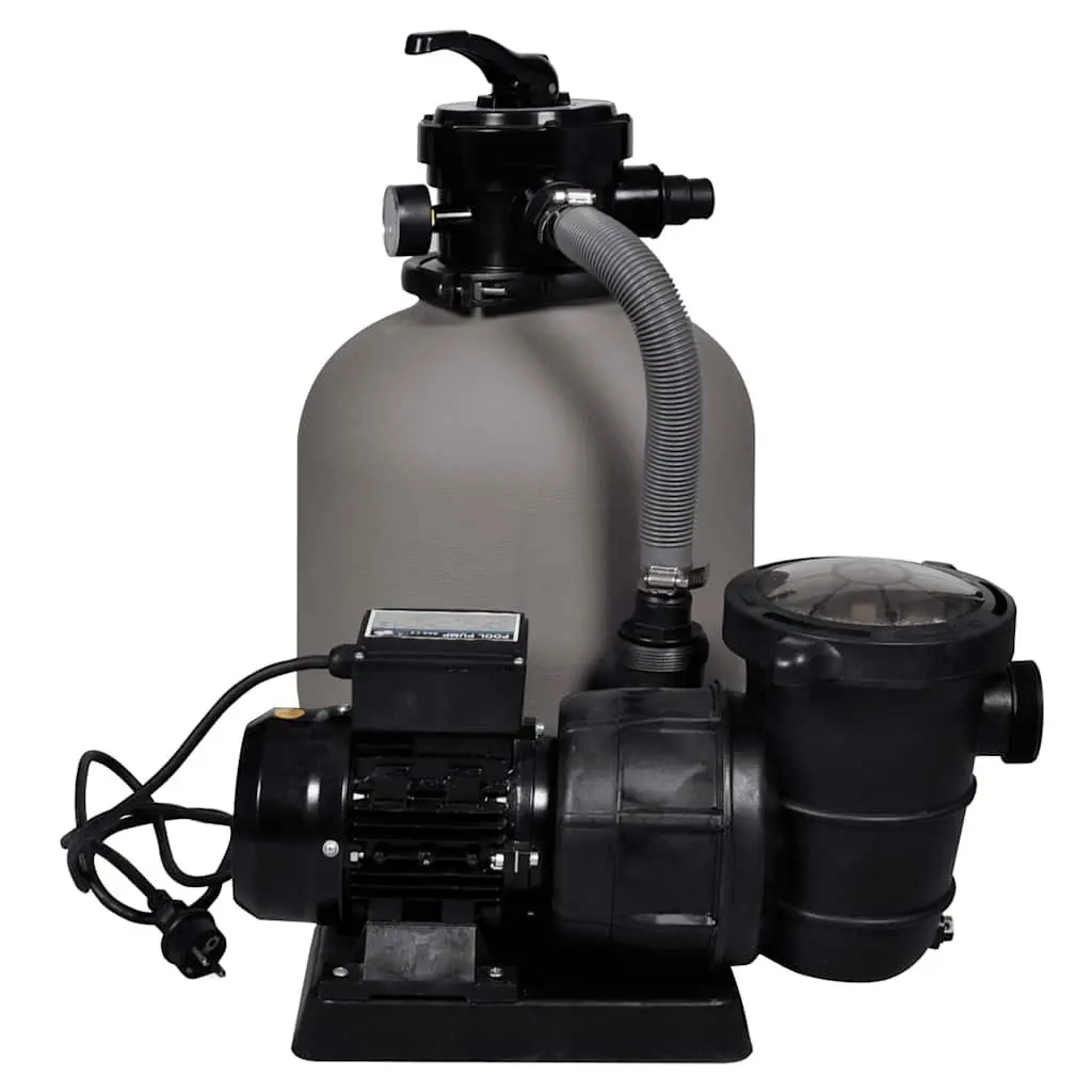 Sand Filter Pump 600W Above Ground Pool Cleaner 17000 L/H Durable Corrosion-Proof Filter Tank