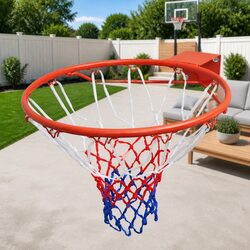 Compact Basketball Rim and Net Set for Easy Play