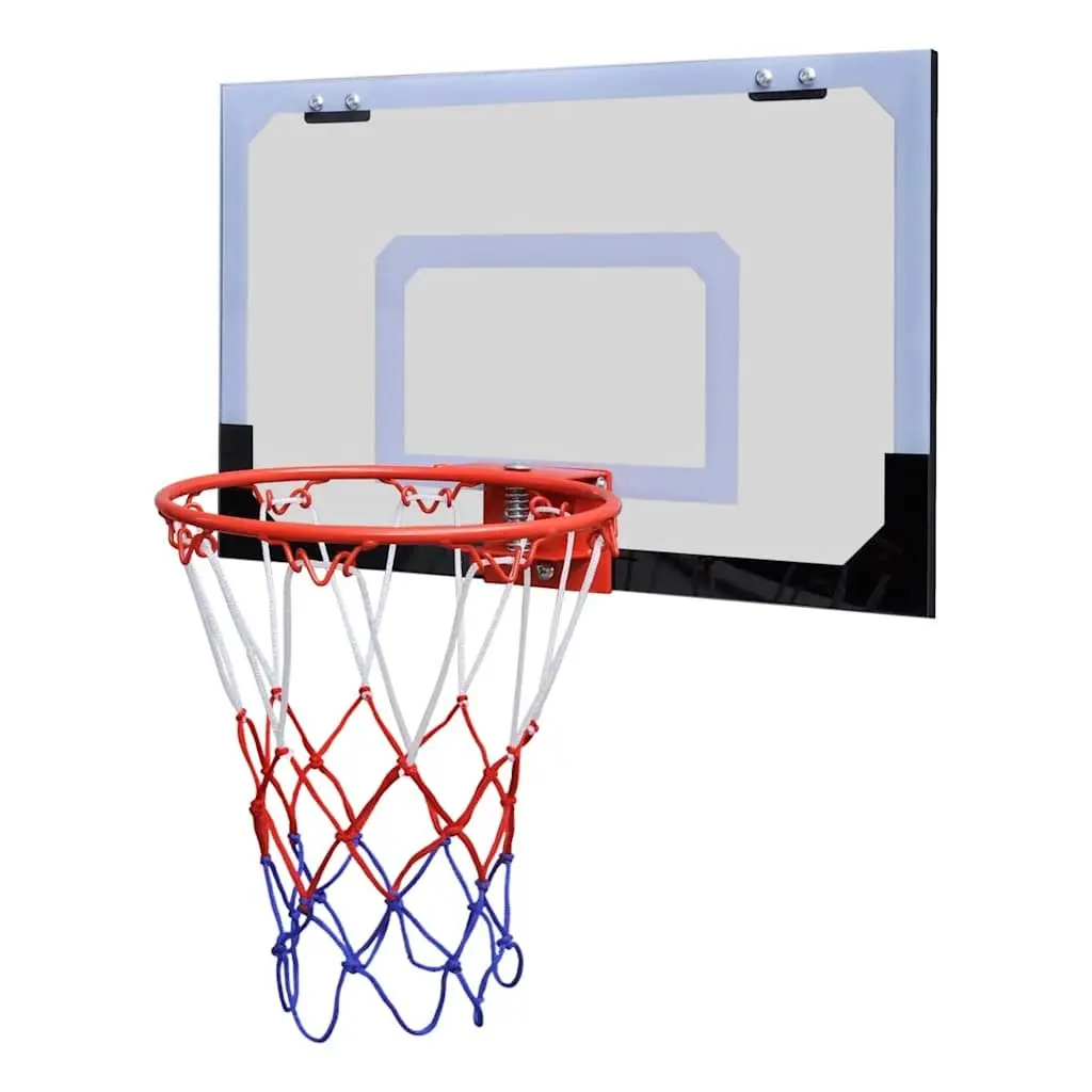 Indoor Mini Basketball Hoop Set Orange Detachable Backboard Rim Net