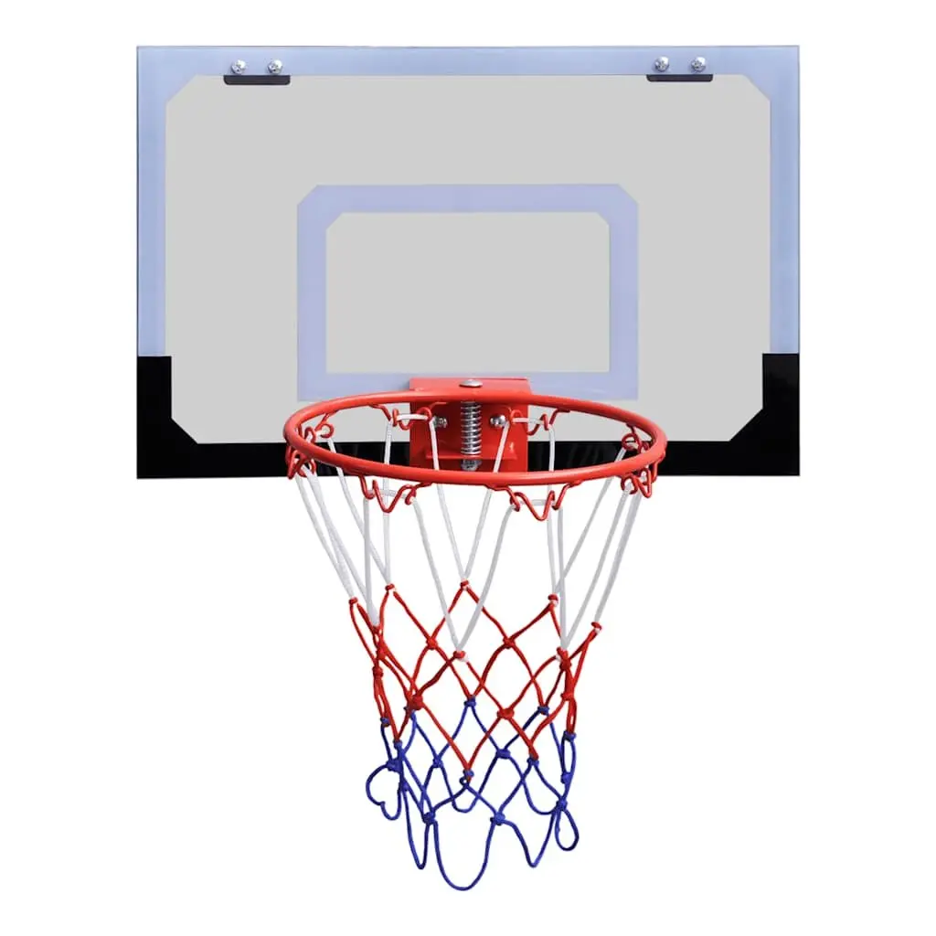 Indoor Mini Basketball Hoop Set Orange Detachable Backboard Rim Net