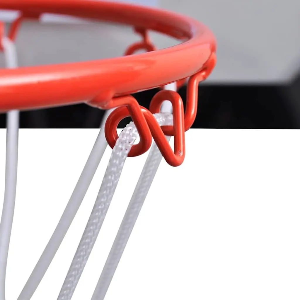Indoor Mini Basketball Hoop Set Orange Detachable Backboard Rim Net
