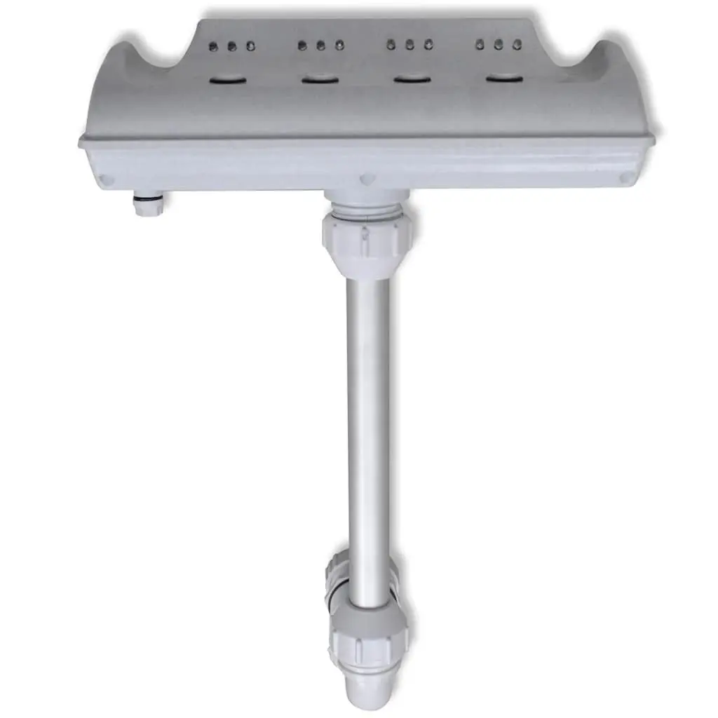 Cascade Waterfall Fountain LED Lights Swimming Pool Accessory Water Powered Adjustable Flow