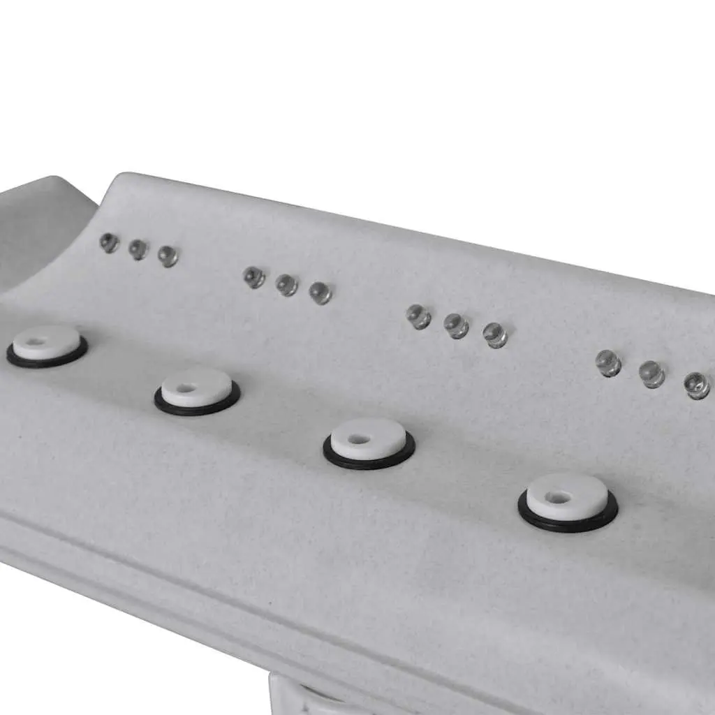 Cascade Waterfall Fountain LED Lights Swimming Pool Accessory Water Powered Adjustable Flow