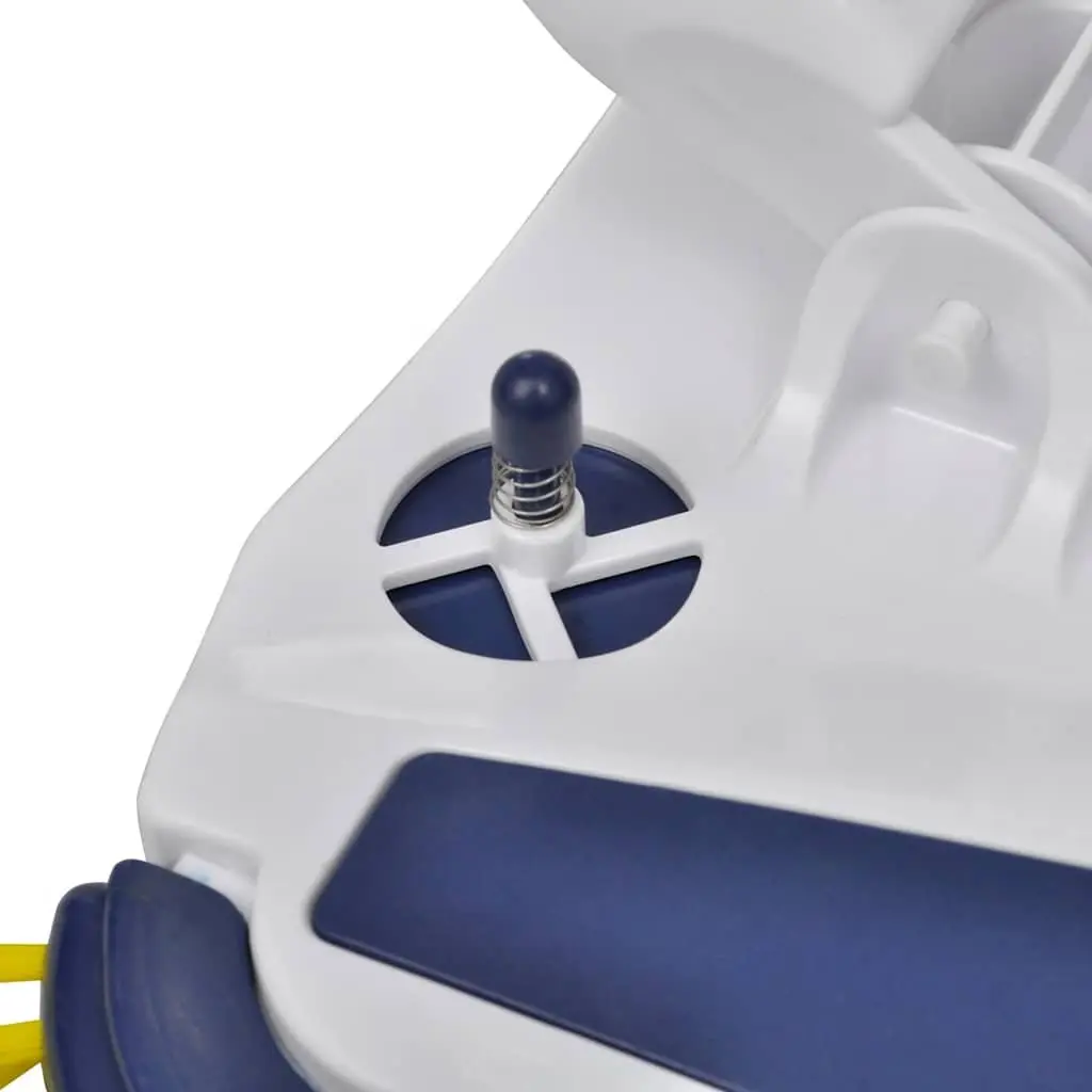 Pool Vacuum Head Cleaner Brush Blue 32mm 38mm Hose Connection 7 Bottom Brushes 2 Side Brushes