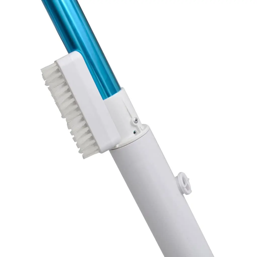 Automatic Pool Vacuum Cleaner Battery Operated Telescoping Aluminium Handle Detachable Scrubbing Brush