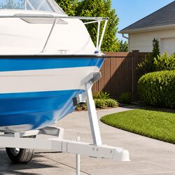 Blue Boat Trailer Winch Stand
