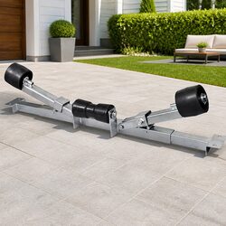 Boat Trailer Support Bracket with Rollers