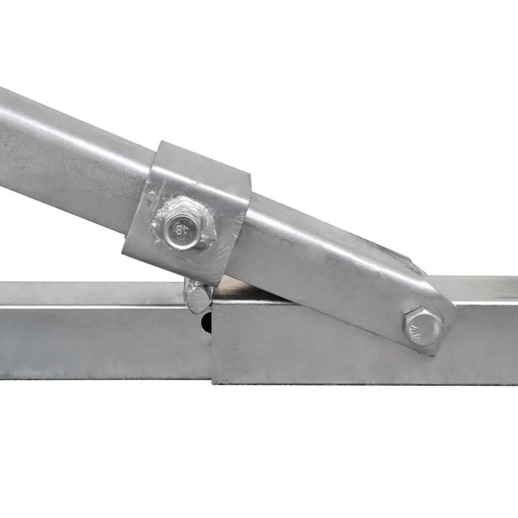 Boat Trailer Bottom Support Bracket Silver Adjustable with Keel Rollers