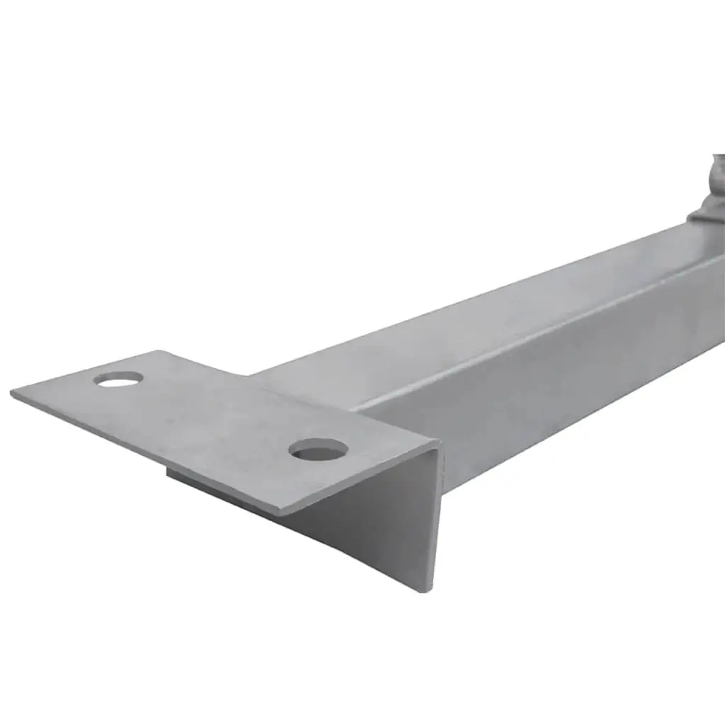 Boat Trailer Bottom Support Bracket Silver Adjustable with Keel Rollers