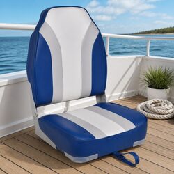 Compact High Backrest Foldable Boat Chair for Anglers